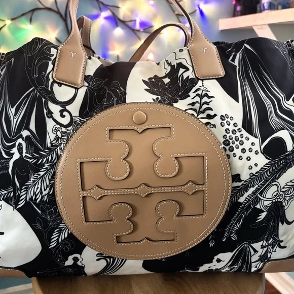 Tory Burch Large Ella Muse Printed Tote Bag - Picture 3 of 10